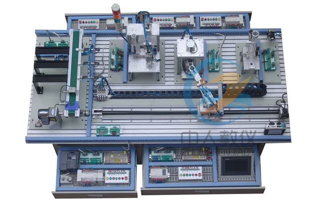 自動化生產線安裝與調試實訓裝置,自動生產線實訓考核裝備俯視圖