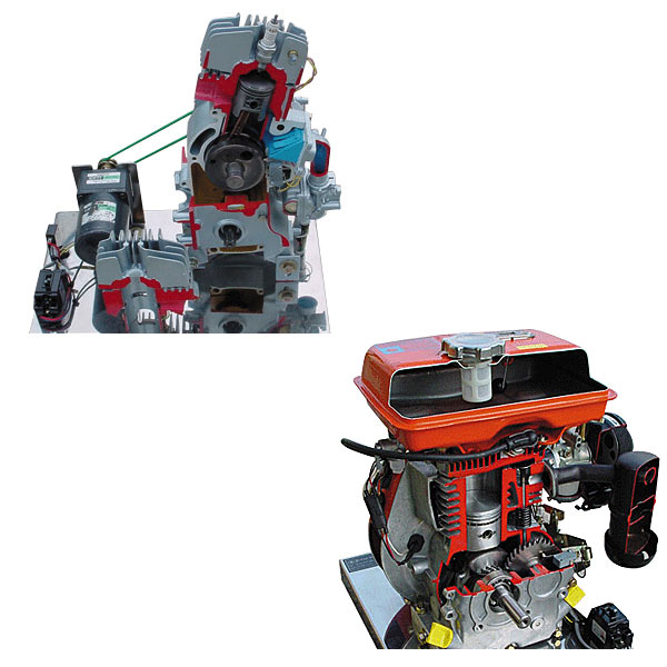 摩托車發(fā)動機(jī)解剖實(shí)訓(xùn)臺(圖1) 摩托車發(fā)動機(jī)解剖實(shí)驗(yàn)臺,互聯(lián)網(wǎng)型PLC綜合實(shí)驗(yàn)臺